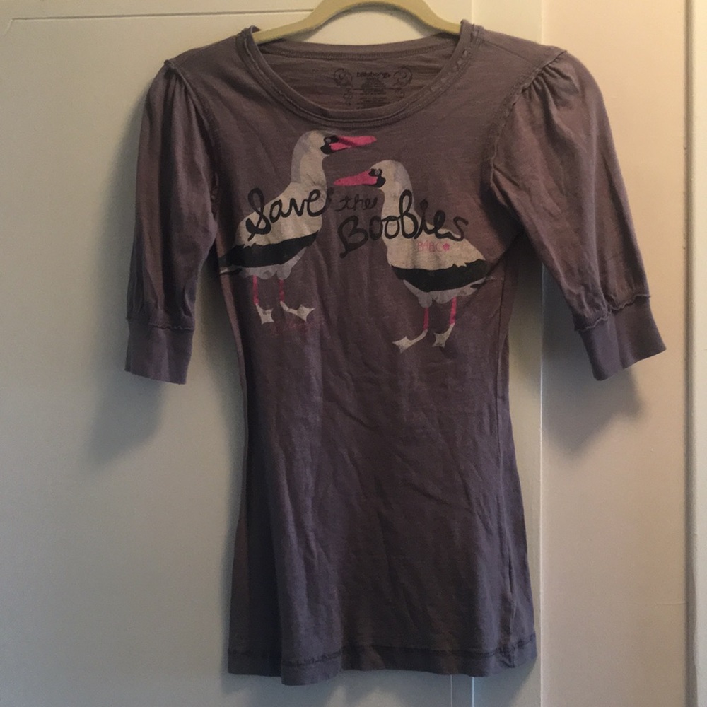 Billabong Purple Short Sleeve Tee